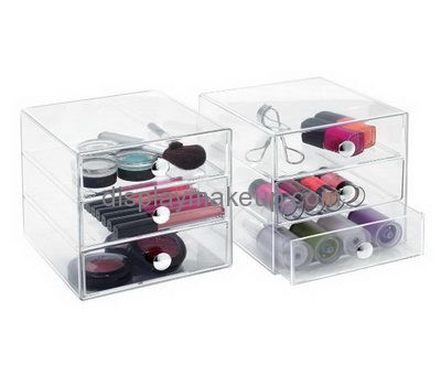 Custom clear acrylic makeup drawer caddy storage organizer DMO-373