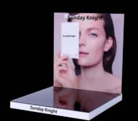 Wholesale custom acrylic skincare LED display props DMD-3174 Wholesale custom acrylic skincare LED display props