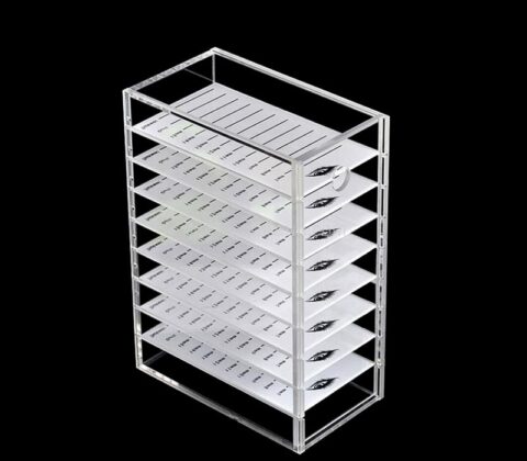 Wholesale custom acrylic fake lashes organizer box