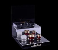 Wholesale custom acrylic skincare display shelf