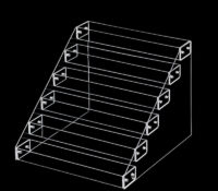 Wholesale custom acrylic 6 tiers nail varnish organizer