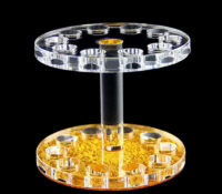 Wholesale custom acrylic 10-slot beauty brushes display stands