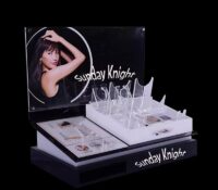 Wholesale custom acrylic skincare retail LED display prop