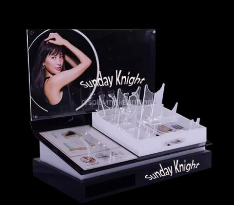 Wholesale custom acrylic skincare retail LED display prop
