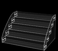 Custom acrylic 5-tier lipgloss display stand holder DMD-3269 Custom acrylic 5-tier lipgloss display stand holder