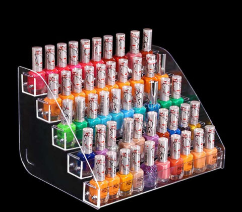 Custom acrylic 5-tier nail varnish display stand holder
