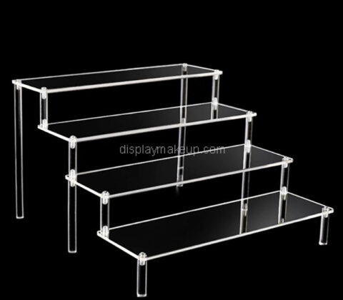 Custom acrylic 4-tier skincare display stand holder