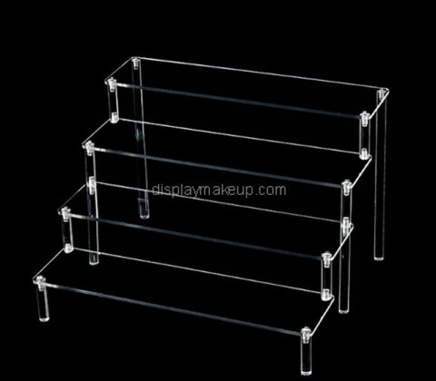 Custom acrylic 4-tier skincare display riser