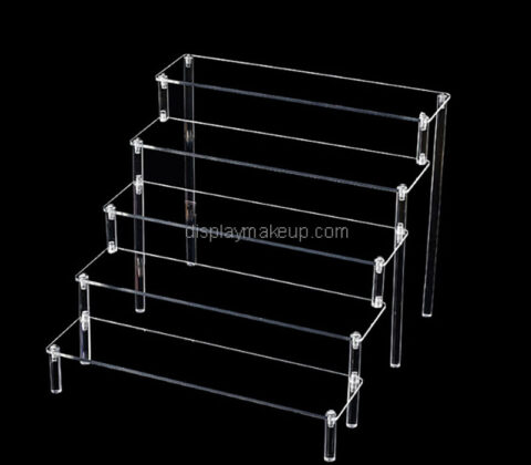 Custom acrylic 5-tier skincare makeup display riser
