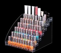 Custom acrylic 7-tier nail varnish bottles display holder