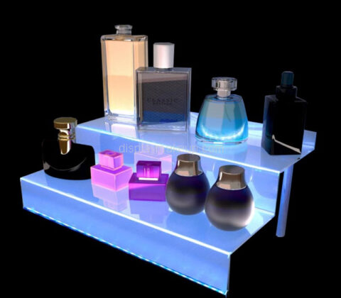 Custom acrylic perfume display shelf with LED light