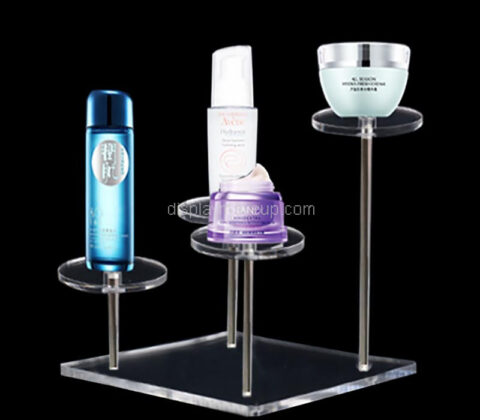 Custom acrylic skincare display stand risers