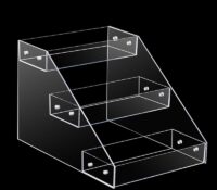 Custom acrylic 3 tiers beauty display stand holders