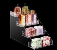 Custom acrylic 4 tiers perfume display stand holders
