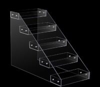 Custom acrylic 5 tiers beauty display stand holders