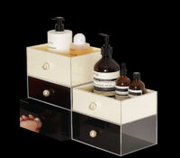 Custom acrylic stackable skincare makeup drawers box