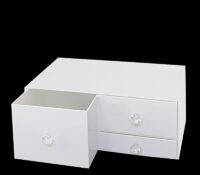 Custom acrylic skincare beauty 3 drawers box