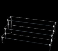 Custom acrylic 3 tiers perfume display risers