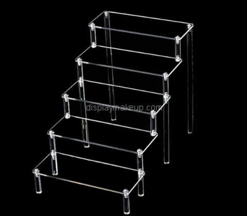 Custom acrylic 5 tiers skincare products display risers