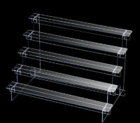 Custom acrylic 5 tiers nail polish display risers
