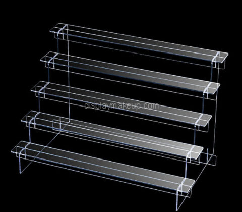 Custom acrylic 5 tiers nail polish display risers