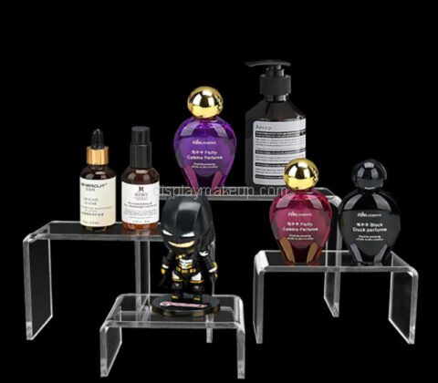 Custom acrylic retail cologne display risers