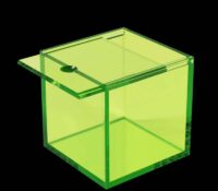 Custom acrylic skincare sliding lid box