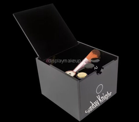 Custom acrylic makeup storage box with lid