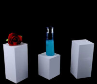 Custom acrylic retail perfume display cube