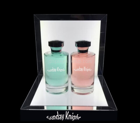 Custom acrylic retail perfume LED display props