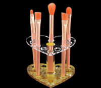 Custom acrylic beauty brushes display stand holders