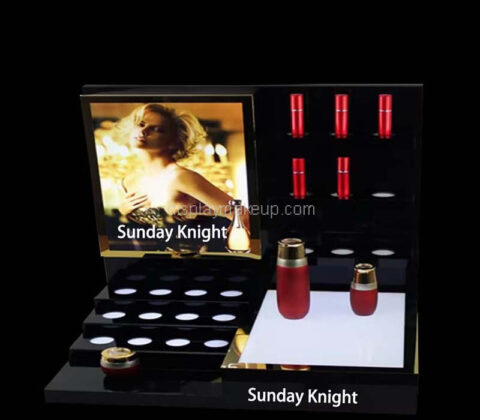 Custom acrylic makeup skincare illuminated display props