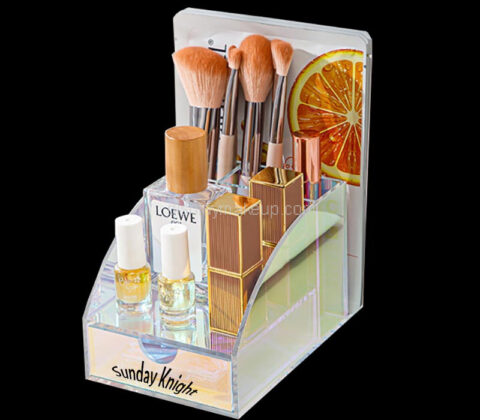 Custom acrylic dressing table cosmetic organizer