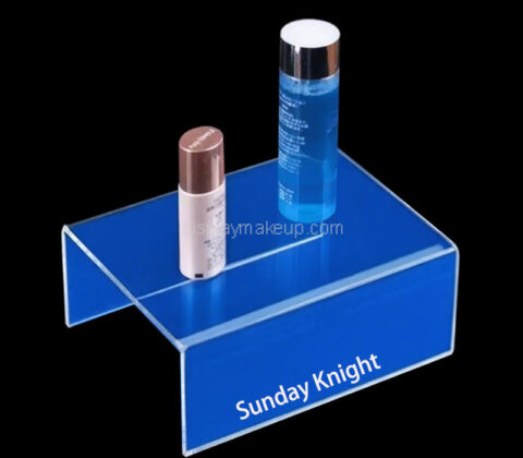 Custom acrylic U shaped cosmetics skincare display riser