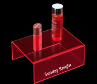 Custom acrylic beauty skincare display riser