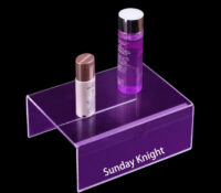 Custom acrylic retail beauty skincare display riser
