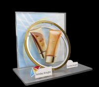 Custom acrylic retail skincare products display props