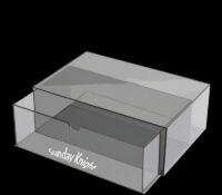 Custom acrylic facial towel drawer box