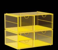 Custom acrylic beauty organzier with 5 drawers