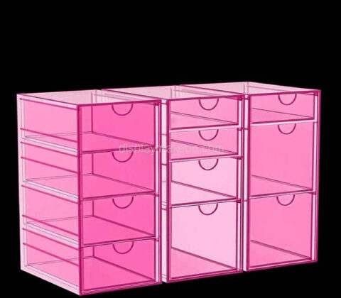 Custom acrylic counter cosmetics drawers organizer