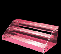 Custom acrylic 3 tiers nail polish display holders DMD-3351 Custom acrylic 3 tiers nail polish display holders