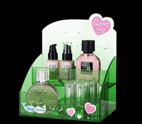 Custom acrylic retail shops skincare display holders