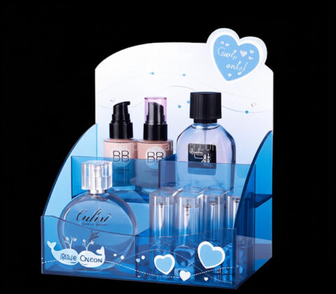 Custom acrylic salons skincare display holders