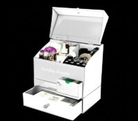 Custom acrylic skincare storage drawer box