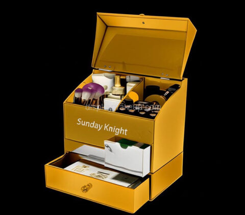 Custom acrylic beauty storage 3 drawers box
