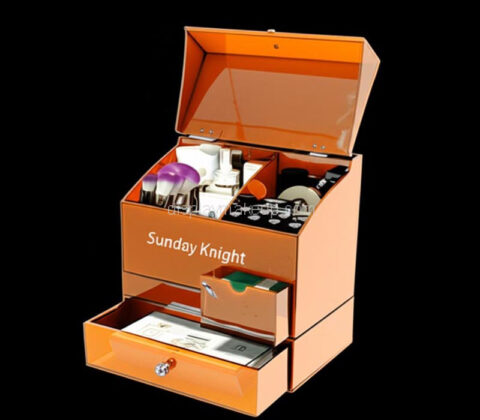 Custom acrylic cosmetics storage 3 drawers box