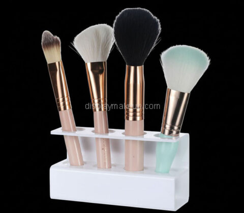 Custom plexiglass makeup brushes display holders