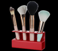 Custom plexiglass salons beauty brushes holders