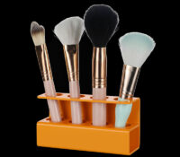 Custom plexiglass salons makeup brushes holders