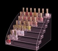Custom acrylic 7 tiers nail polish holders DMD-3373 Custom acrylic 7 tiers nail polish holders